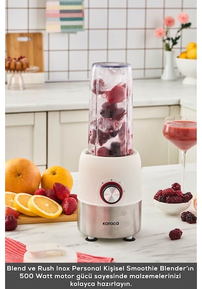 Karaca Blend Ve Rush Inox 500 W Personal Kişisel Smoothie Blender
