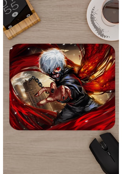 Tokyo Ghoul Anime V4 - 22x18 Gaming Kauçuk Kaymaz Taban Mouse Pad Fare Altlığı