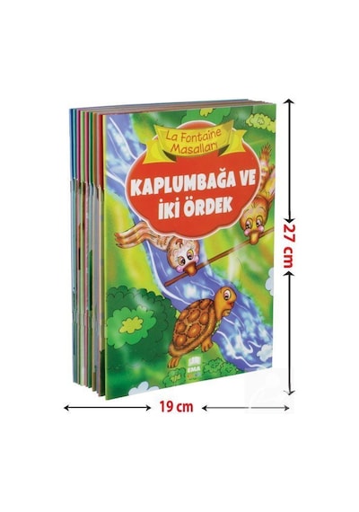 La Fontaine Masalları 10 Kitap Takım - Büyük Boy / Jean De L