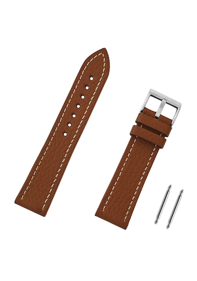 24mm Kahverengi Taba Floter Hakiki Deri Spor Saat Kordonu Kayış