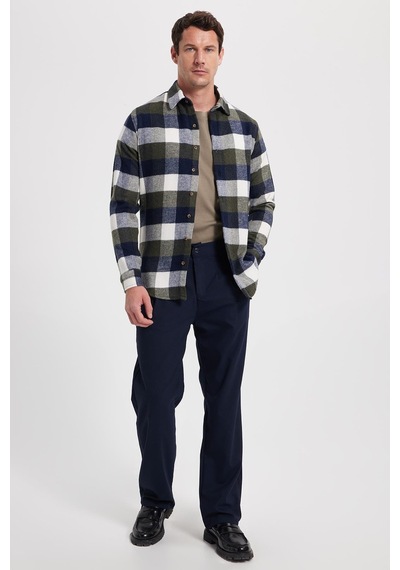 Tudors Erkek Slim Fit Dar Kesim Kareli Kışlık Oduncu Gömlek-42325 Haki Tudors Erkek Slim Fit Dar Kesim Kareli Kışlık Oduncu Gömlek-42325 Haki
