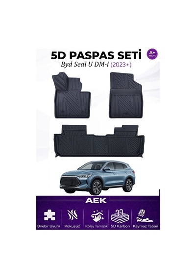 Byd Seal Udm-i 2023+ Araca Özel Havuzlu "karbon" Paspas Takımı