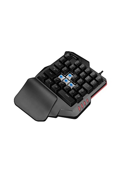 Mıracle K1 Siyah Usb Led Işıklı Q 35 Tuşlu Multimedya Mini Gaming Oyuncu Klavyesi