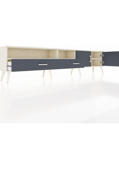Arges Tv Ünitesi 3 Raflı 2 Çekmeceli 2 Kapaklı 220x30x51 Aytaşı-antrasit Antrasıt/antrasıt - Aytası Arges Tv Ünitesi 3 Raflı 2 Çekmeceli 2 Kapaklı 220x30x51 Aytaşı-antrasit Antrasıt/antrasıt - Aytası