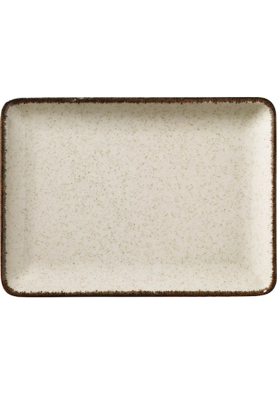 Kütahya Porselen Moderna Dikdörtgen Tabak Tarçın 4 Parça 18x13cm Tan18x13dus2730p02 Bej