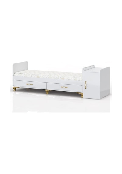 Yataklı, Mdf Korkuluklu, Anne Yanı, Dolaplı, Çekmeceli, Büyüyen, Sallanır Beşik 60 X 120 Altın Ayak Gri Uyku Seti Yataklı, Mdf Korkuluklu, Anne Yanı, Dolaplı, Çekmeceli, Büyüyen, Sallanır Beşik 60 X 120 Altın Ayak Gri Uyku Seti