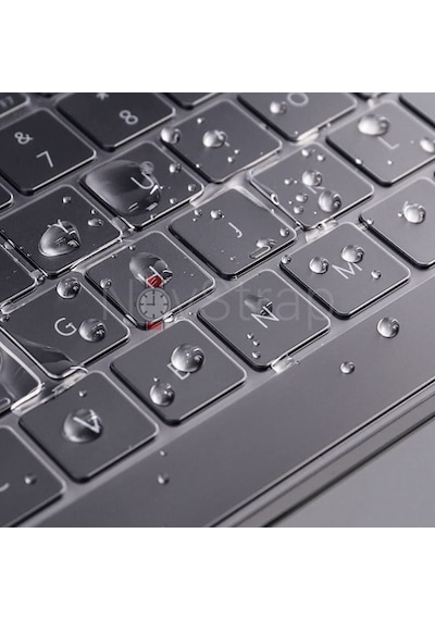 NovStrap Apple Uyumlu MacBook Pro 2023 16 inç M2 A2780 Türkçe Q Klavye Şeffaf Klavye Koruyucu Kılıf