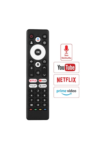Arçelik Uyumlu Beko Grundig Lc Tv Kumandası Ses Komutlu