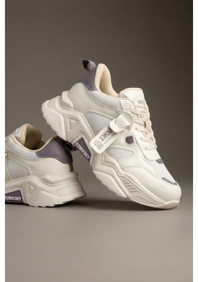 Dark Seer Ds.pmd239k2051 Sneaker Günlük Spor Ayakkabı 2025 Kadın Bej-mor