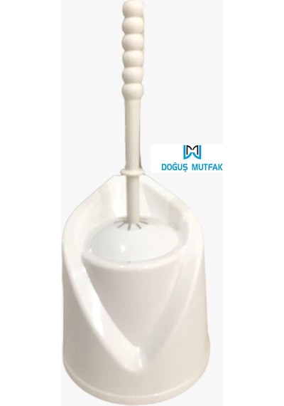 Plastik Klozet Wc Fırça Takımı Beyaz