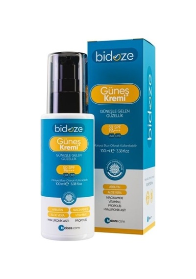 Bidoze Güneş Kremi 50+ Spf Leke Karşıtı Onarıcı, Alpha-arbutin Ginseng Ve Kolajen