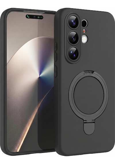 Microsonic Tecno Camon 50 Pro Kılıf Aura Stant Magsafe Siyah -