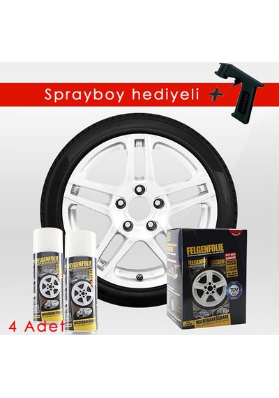 Jant Folyo 4Lü Set - Mat Beyaz