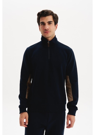 AR-MA Arma Erkek Pamuk Polyester Karışımlı Selanik Kumaş Yarım Fermuar Dik Yaka Sweatshirt Kazak K30404698002 Lacivert AR-MA Arma Erkek Pamuk Polyester Karışımlı Selanik Kumaş Yarım Fermuar Dik Yaka Sweatshirt Kazak K30404698002 Lacivert