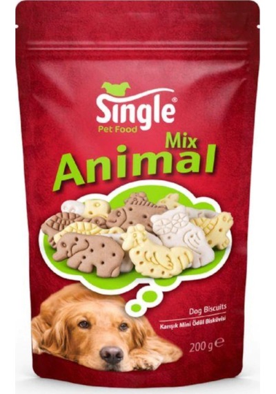 Single Animal Mix Hayvan Figürlü Köpek Ödül Bisküvisi 200 G