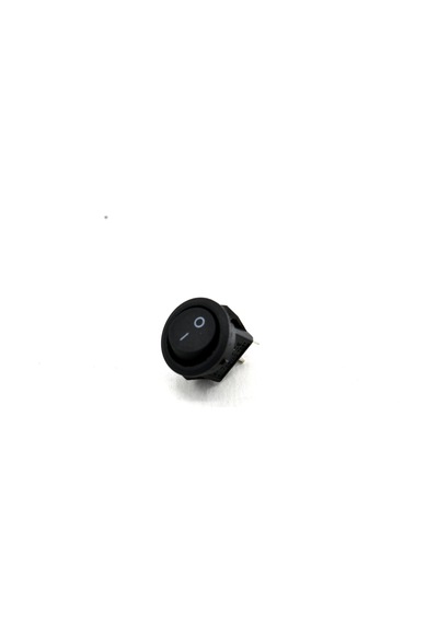 10 Adet Mini 16mm Yuvarlak Siyah Anahtar 1-0 Rocker