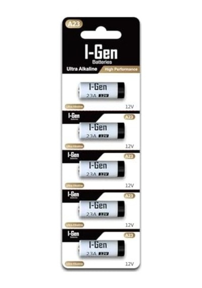 I-gen 23a Pil 5'li Paket 12v Mn21 A23 / 23a / V23ga / Lrv08 / 8lr932
