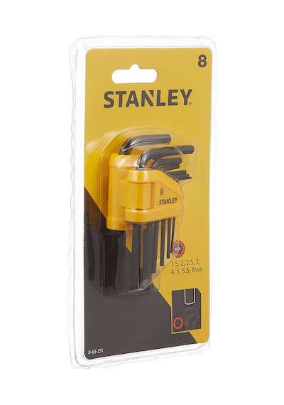 Stanley 0-69-251 Allen Anahtar Takımı 8 Parça