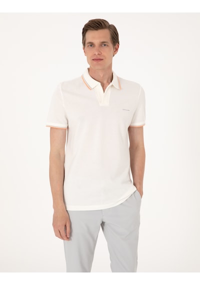 Pierre Cardin Erkek Ekru Tişört 50302625-vr019 Ekru