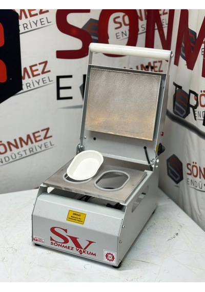 Sönmez Vakum 177 Oval Karton Tabak Kapatma Yapıştırma Makinesi