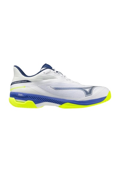 Mizuno Wave Exceed Court Ac Erkek Tenis Ayakkabısı Beyaz / Mavi / Sarı Çok Renkli