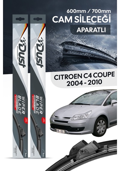 Citroen C4 Coupe 2004-2010 Uyumlu Silecek Takımı 600mm/700mm S7