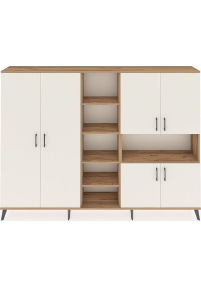 Arges Dolap 13 Raflı 6 Kapaklı 220x30x163 Çam-aytaşı/çam Aytası/atlas Çam - Atlas Çam Arges Dolap 13 Raflı 6 Kapaklı 220x30x163 Çam-aytaşı/çam Aytası/atlas Çam - Atlas Çam
