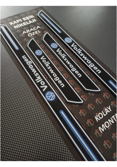 Volkswagen Multivan Piano Black Kapı Eşiği 4'lü Set