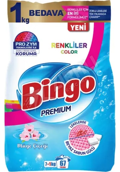 Bingo Matik Premium Renkli Çamaşır Deterjanı 8 Kg