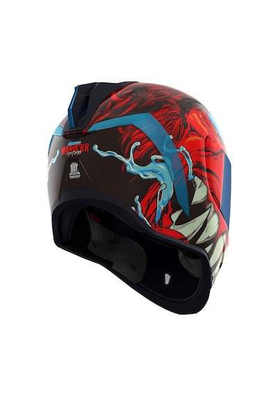 Icon Airform Manik Rr Mıps Kapalı Motosiklet Kaskı Siyah Kırmızı Mavi Siyah - Kırmızı