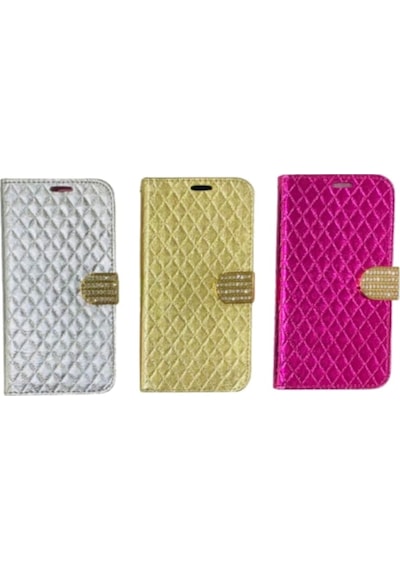 Samsung Uyumlu Galaxy C9 Pro Kapakli Tasli Cüzdanli Kilif 350128297