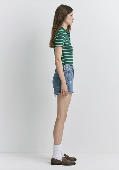 Mavi - Rosie 90lar Yırtıklı Açık Mavi Jean Şort 1447487077 Mavi