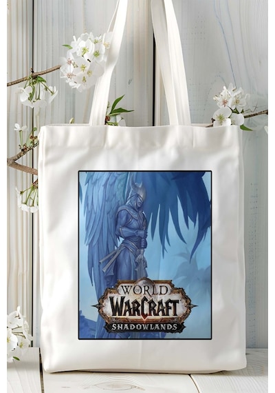 Art Hediye World Of Warcraft Oyun Baskılı Omuz Çanta Kişiye Özel Model 14 Çok Renkli