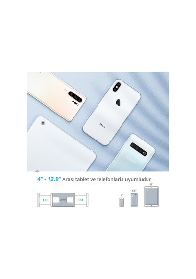 Uzun Kollu Ayarlanabilir Masaüstü Tablet Ve Telefon Tutucu