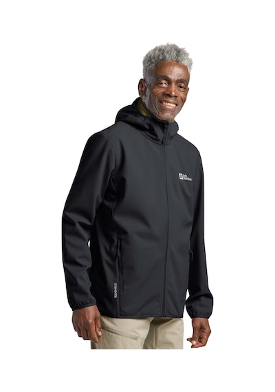 Jack Wolfskın Jack Wolfskin Bornberg Hoody Erkek Siyah Softshell T0350 Siyah