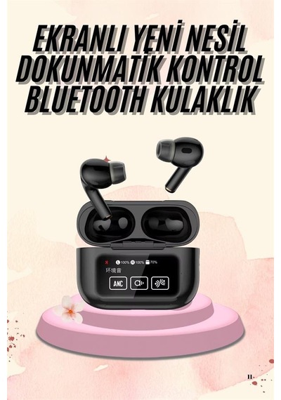 Kulak İçi Bluetooth Kulaklık Ekranlı Müzik Dinleme Çağrı Cevaplama