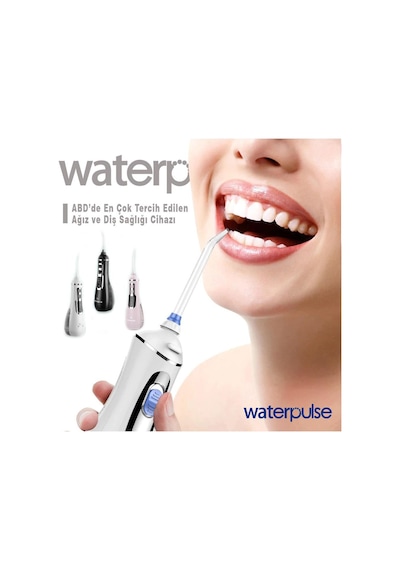 WaterPulse WP-V500-P Flosser Taşınabilir Şarjlı Masajlı Diş Protez Bakım ve Ağız Duşu