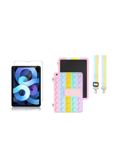 Ipad Mini 6 Uyumlu Kılıf A2567 A2568 Uyumlu Askılı Kılıf Popit Standlı Kılıf Askılı Ekran Koruyucu Arka Kapak