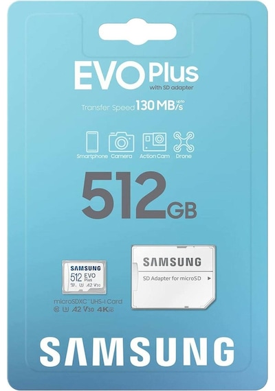 Samsung  Evo Plus Microsdxc 512Gb Hafıza Kartı
