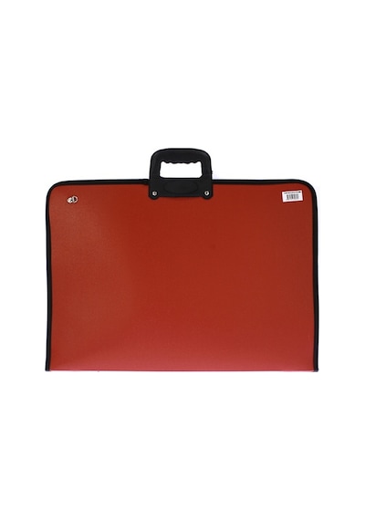 Globox 2075/6682 Sanatsal Fermuarlı Plastik Proje Çantası 35 x 50 CM Kırmızı