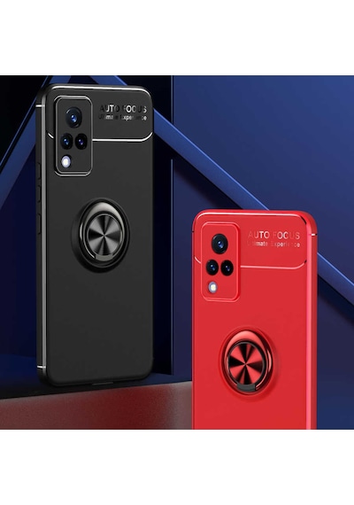 Vivo V21 Kılıf Tchs Ravel Silikon Kapak - Mavi Mavi