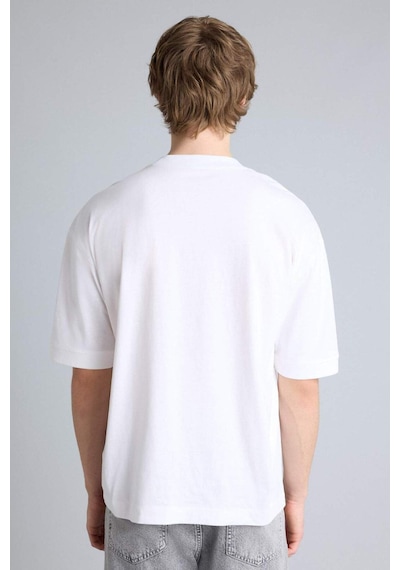 Defacto %100 Pamuk Loose Fit Beyaz Tişört G4728ax26smwt34 Beyaz-wt34