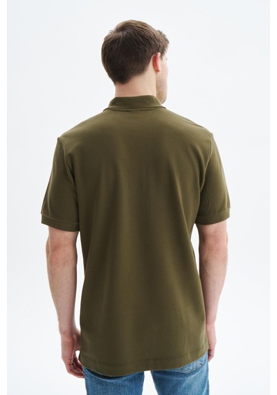 AR-MA Arma Erkek Regular Fit Basic % 100 Pamuk Pike Polo Yaka Tişört Y29374354502 Haki
