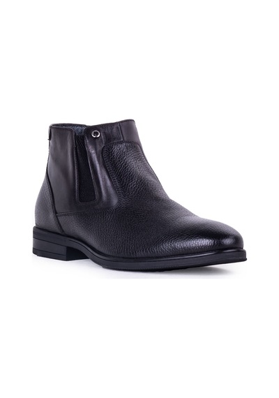 Pierre Cardin 4k 1196063 Hakiki Deri Fermuarlı Erkek Bot Siyah