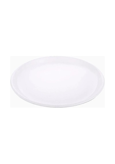 Barebones Rolled Enamelware Plate Kamp Mutfağı 4 Lü Emaye Tabak Mutfak Aksesuarları Beyaz