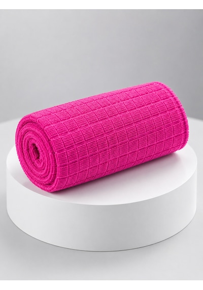 Pembe Kareli Bez Düz Renkli