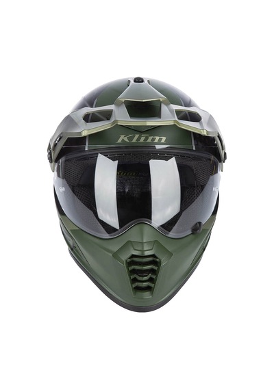 Klim Krios Pro Carbon Echo Adv Rally Motosiklet Kaskı Siyah Yeşil Siyah / Yeşil