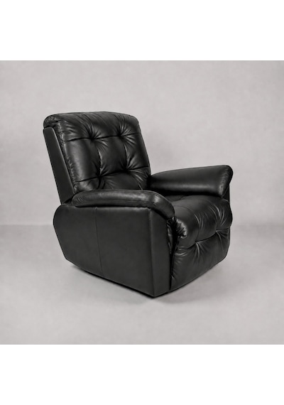 Smarto Relax Basel Elektrikli Masajlı Döner Sallanan Tv Koltuğu Kontrol Panelli Ergonomik Gerçek Deri Baba Koltuğu Siyah