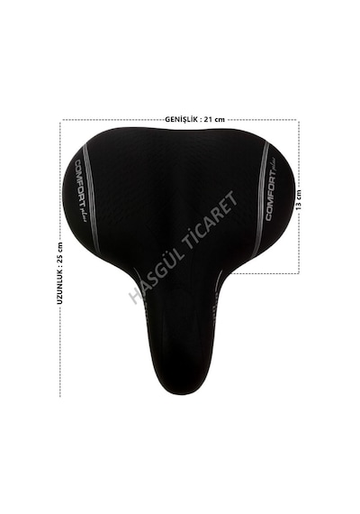Hsgl Bisiklet Yumuşak Konforlu Sele Selle Elastomer Yaylı Mavi - Beyaz