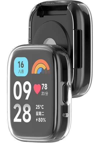 Xiaomi Redmi Watch 3 Active Şeffaf Silikon Kasa Ve Ekran Koruyucu